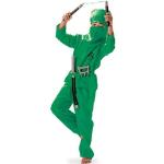 Khakifarbene Fries Ninja-Kostüme aus Polyester für Kinder Größe 152 