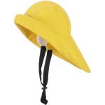 Gelbe Unifarbene Wasserdichte Regenhüte aus PVC für Herren Größe XXL 