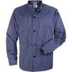Blaue Langärmelige Fristads Kansas Herrenlangarmhemden mit Knopf aus Baumwolle Größe XS 