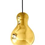 Goldene Pendelleuchten & Pendellampen mit Kürbis-Motiv aus Aluminium E27 