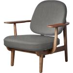 Beige Fritz Hansen Loungestühle gebeizt aus Nussbaum mit Armlehne Breite 0-50cm, Höhe 0-50cm, Tiefe 0-50cm 