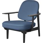Hellblaue Fritz Hansen Loungestühle aus Massivholz mit Armlehne Breite 0-50cm, Höhe 0-50cm, Tiefe 0-50cm 