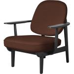 Braune Fritz Hansen Loungestühle aus Massivholz mit Armlehne Breite 0-50cm, Höhe 0-50cm, Tiefe 0-50cm 