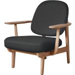 Graue Fritz Hansen Loungestühle aus Massivholz mit Armlehne Breite 0-50cm, Höhe 0-50cm, Tiefe 0-50cm 
