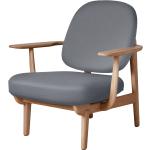 Reduzierte Hellgraue Unifarbene Fritz Hansen Loungestühle geölt aus Stoff mit Armlehne Breite 0-50cm, Höhe 0-50cm, Tiefe 0-50cm 