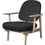 Graue Fritz Hansen Loungestühle lackiert aus Massivholz mit Armlehne Breite 0-50cm, Höhe 0-50cm, Tiefe 0-50cm 