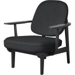 Graue Fritz Hansen Loungestühle aus Massivholz mit Armlehne Breite 0-50cm, Höhe 0-50cm, Tiefe 0-50cm 