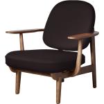 Schwarze Fritz Hansen Loungestühle aus Massivholz mit Armlehne Breite 0-50cm, Höhe 0-50cm, Tiefe 0-50cm 