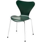 Silberne Fritz Hansen Designer Stühle lackiert aus Chrom Breite 0-50cm, Höhe 0-50cm, Tiefe 0-50cm 