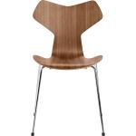Schwarze Skandinavische Fritz Hansen Designer Stühle aus Nussbaum stapelbar Breite über 500cm, Höhe über 500cm, Tiefe über 500cm 