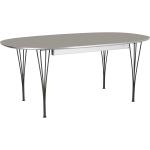 Graue Fritz Hansen Design Tische mit Stockholm-Motiv lackiert ausziehbar Breite 250-300cm, Höhe 300-350cm, Tiefe 300-350cm 