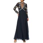 Frock and Frill Damen Embellished Cape Maxi Dress Cocktailkleid, Navy, 38
