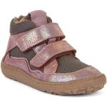 Pinke Froddo High Top Sneaker & Sneaker Boots mit Glitzer mit Klettverschluss aus Leder für Kinder Größe 29 für den für den Winter 