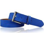 Cobaltblaue Unifarbene Casual Fronhofer Gürtelmanufaktur Stretchgürtel aus Rindsleder für Damen Länge 100 