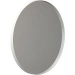 Reduzierte Weiße Minimalistische Runde Schminkspiegel & Kosmetikspiegel 60 cm aus Aluminium 