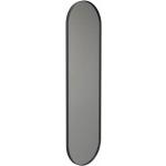 Reduzierte Schwarze Minimalistische Ovale Badspiegel & Badezimmerspiegel 