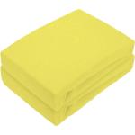 Gelbe Spannbettlaken & Spannbetttücher aus Frottee trocknergeeignet 220x200 2-teilig 