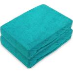 Blaue Spannbettlaken & Spannbetttücher aus Frottee trocknergeeignet 140x200 2-teilig 