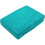 Blaue Spannbettlaken & Spannbetttücher aus Frottee trocknergeeignet 220x200 
