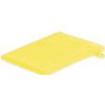 Gelbe Unifarbene Waschhandschuhe aus Frottee 15x21 