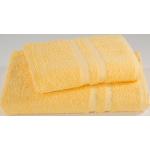 Gelbe Akor Textil Handtücher Sets aus Baumwolle 50x100 
