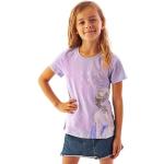 Reduzierte Fliederfarbene Kurzärmelige Die Eiskönigin Elsa Printed Shirts für Kinder & Druck-Shirts für Kinder aus Baumwolle für Mädchen für den für den Frühling 