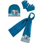 Blaue Die Eiskönigin - völlig unverfroren Mütze Schal Handschuh Sets für Kinder aus Acryl für den für den Winter 