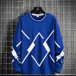Anthrazitfarbene Streetwear Langärmelige Herrensweatshirts aus Polyester Handwäsche Größe 8 XL für den für den Herbst 