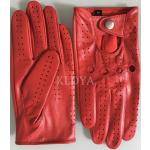 Rote Autohandschuhe aus Leder für Herren Größe XL für den für den Frühling 
