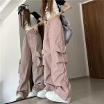Rosa Vintage Freizeithosen aus Polyester für Damen Größe XXL für den für den Frühling 