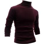 Bordeauxrote Slim Fit Hemden für Herren Größe 4 XL für den für den Frühling 