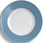 Reduzierte Blaue Vintage Dibbern Solid Color Dessertteller 21 cm aus Porzellan stapelbar 