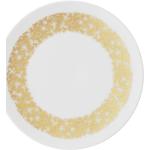 Reduzierte Goldene Rosenthal Frühstücksteller 22 cm mit Ornament-Motiv glänzend aus Porzellan 