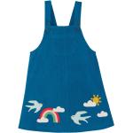 Blaue Kurzärmelige Frugi Bio Nachhaltige Freizeitkleider für Kinder mit Knopf aus Baumwolle für Mädchen Größe 98 