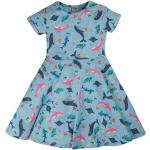 Reduzierte Blaue Kurzärmelige Frugi Bio Druckkleider & bedruckte Kinderkleider aus Jersey für Mädchen Größe 92 für den für den Sommer 