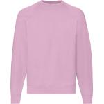 Rosa Rundhals-Ausschnitt Herrensweatshirts aus Baumwolle Größe L 