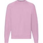 Rosa Rundhals-Ausschnitt Herrensweatshirts aus Baumwolle Größe M 