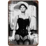 Vintage Sophia Loren Kunstdrucke aus Metall 20x30 