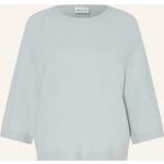Reduzierte Hellblaue 3/4-ärmelige FTC Cashmere Kaschmir-Pullover aus Wolle für Damen Größe S 