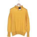 Gelbe FTC Cashmere Kaschmir-Pullover aus Wolle für Damen Größe L 