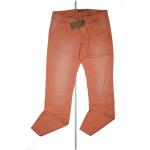 Fuga Damen Jeans Stoff Chino Hose Freizeit XL 32/34 W32 L34 Lachs Orange NEU.