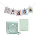 Mintgrüne Fujifilm instax mini Fototaschen & Kamerataschen Art: Flip Cases aus Kunstleder mini 