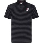 Fulham FC - Herren Polo-Shirt mit Streifen - garngefärbt & meliert - Offizielles Merchandise - Geschenk für Fußballfans - L