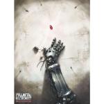 Graue Fullmetal Alchemist Poster aus Stein Hochformat 