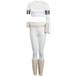 Weiße Star Wars Padme Amidala Cosplay-Kostüme für Damen Größe XS 