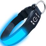 Reduzierte Blaue Leuchthalsbänder & LED Halsbänder 