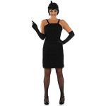 Schwarze Charleston-Kostüme & 20er Jahre Kostüme mit Fransen für Damen Größe L 