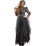 Reduzierte Schwarze Zombiebraut-Kostüme & Geisterbraut-Kostüme für Damen Größe L 