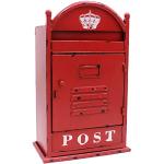 Reduzierte Rote Rustikale Briefkästen & Postkästen pulverbeschichtet aus Metall abschließbar 