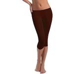Reduzierte Braune Capri-Leggings & 3/4-Leggings aus Baumwolle enganliegend für Damen Größe M für den für den Sommer 